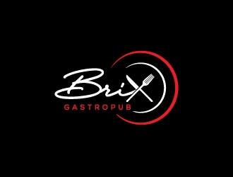 Brix Gastropub logo design by zakdesign700