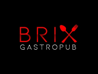 Brix Gastropub logo design by jaize