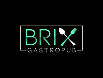 Brix Gastropub logo design by jaize