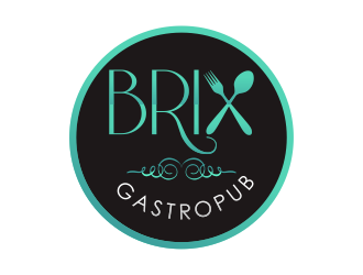 Brix Gastropub logo design by YONK