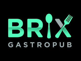 Brix Gastropub logo design by Mahrein