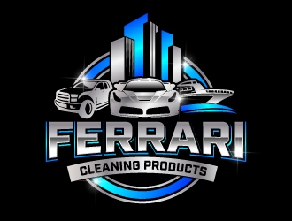 Ferrari Cleaning Products logo design by jaize
