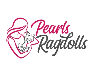 Pearls Ragdolls logo design by jaize