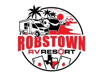 Robstown RV Resort logo design by invento