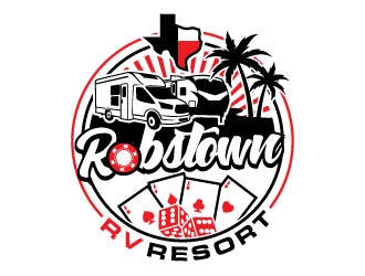 Robstown RV Resort logo design by invento