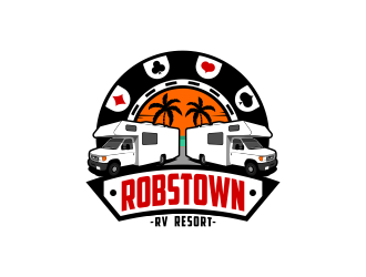 Robstown RV Resort logo design by andriandesain