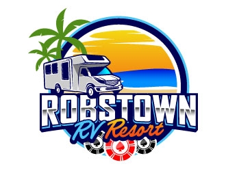 Robstown RV Resort logo design by daywalker