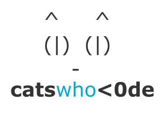 CatsWhoCode logo design by Rossee