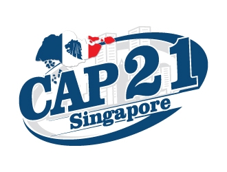 CAP 21   Singapore logo design by dshineart
