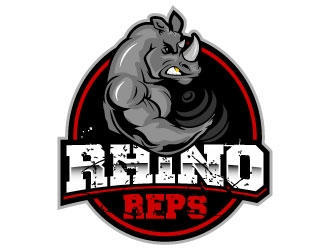 Rhino Reps logo design by daywalker