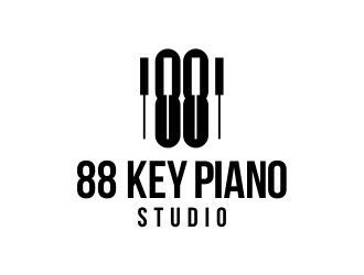 88 Keys Piano Studio logo design by creator_studios