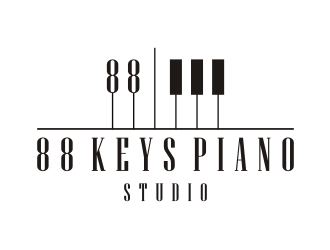 88 Keys Piano Studio logo design by ohtani15