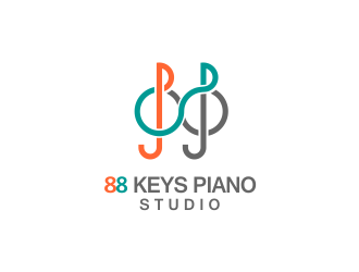 88 Keys Piano Studio logo design by Haziqah