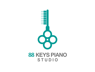 88 Keys Piano Studio logo design by Haziqah