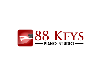88 Keys Piano Studio logo design by Kruger
