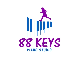 88 Keys Piano Studio logo design by uttam