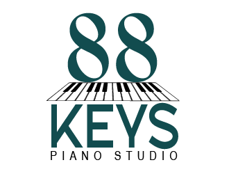 88 Keys Piano Studio logo design by axel182