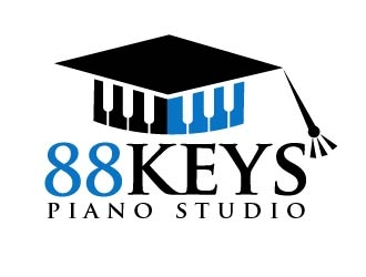 88 Keys Piano Studio logo design by shravya