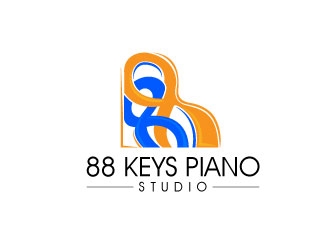 88 Keys Piano Studio logo design by desynergy