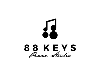 88 Keys Piano Studio logo design by SmartTaste
