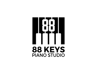 88 Keys Piano Studio logo design by SmartTaste