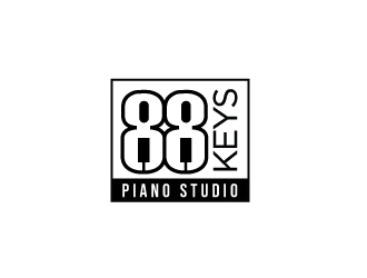 88 Keys Piano Studio logo design by Foxcody