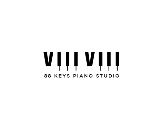 88 Keys Piano Studio logo design by Foxcody