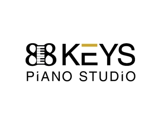 88 Keys Piano Studio logo design by Roma