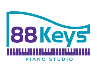 88 Keys Piano Studio logo design by MonkDesign