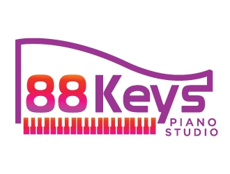 88 Keys Piano Studio logo design by MonkDesign