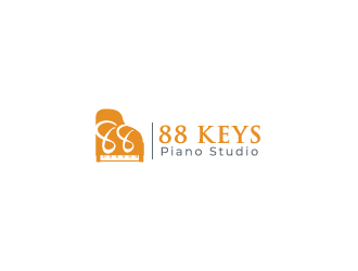 88 Keys Piano Studio logo design by keptgoing