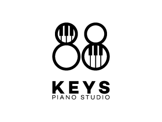 88 Keys Piano Studio logo design by kojic785