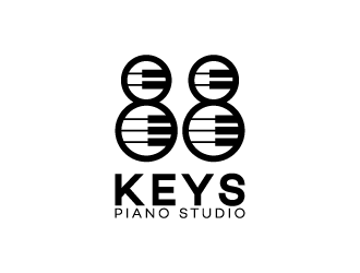 88 Keys Piano Studio logo design by kojic785