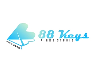88 Keys Piano Studio logo design by Project48