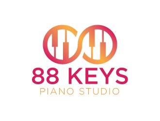 88 Keys Piano Studio logo design by fritsB