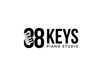 88 Keys Piano Studio logo design by SteveQ