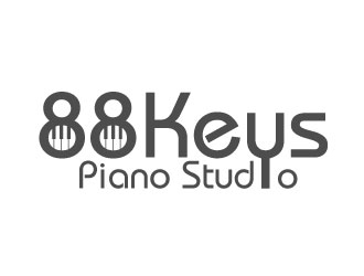 88 Keys Piano Studio logo design by SB_Designs