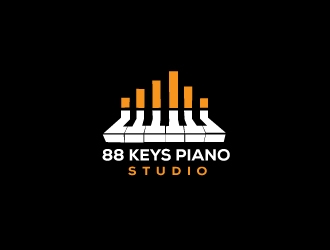 88 Keys Piano Studio logo design by SB_Designs