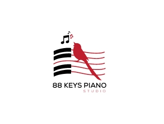 88 Keys Piano Studio logo design by SB_Designs