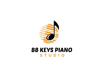 88 Keys Piano Studio logo design by SB_Designs