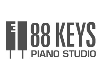 88 Keys Piano Studio logo design by frontrunner