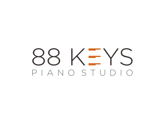 88 Keys Piano Studio logo design by ammad