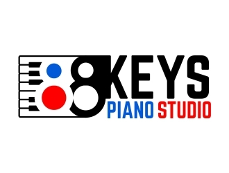 88 Keys Piano Studio logo design by b3no