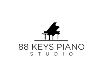88 Keys Piano Studio logo design by ammad