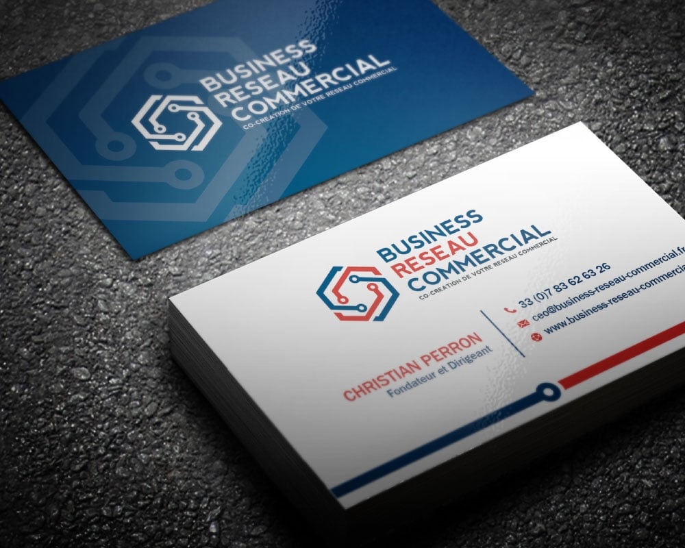 BUSINESS RESEAU COMMERCIAL logo design by Boomstudioz