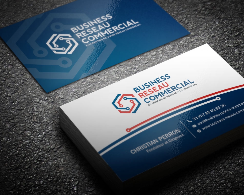 BUSINESS RESEAU COMMERCIAL logo design by Boomstudioz