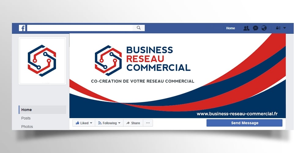 BUSINESS RESEAU COMMERCIAL logo design by scriotx