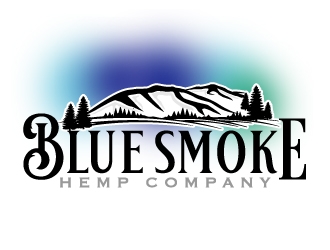 Blue Smoke Hemp Company logo design by ElonStark