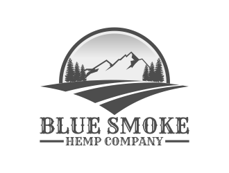 Blue Smoke Hemp Company logo design by Kruger