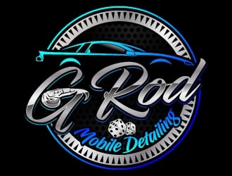 G ROD mobile detailing  logo design by jaize